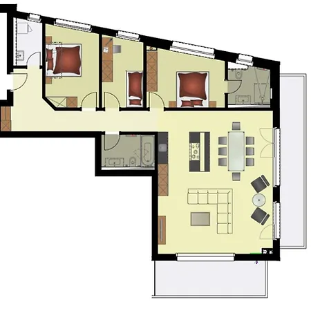 شقة Walt 4.5 - Griwa Rent Ag